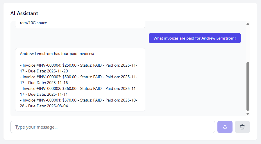 AI Assistant Interface